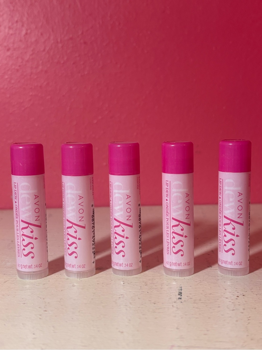NEW Set of 6 Avon Dew Kiss Lip Balm Sticks Retired NWT Sealed Discontinued RARE